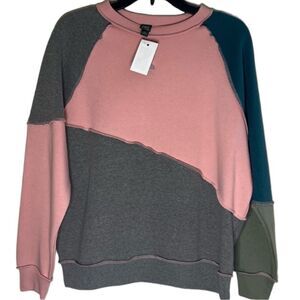 😊 3/$30 Y2K style NWT Wild Fable Sweatshirt crew neck Oversized Sz XS women